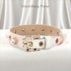 Dog Collar Luxury Gemstone Pet Collar Leash Set Handcrafted Jewel Accented Necklace Style Neck Strap For Small To Medium Dogs Elegant Adjusta