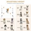 PawHut 6 Piece Dog Agility Set with Adjustable Height Jump Bars, Carry Bag, Displacing Top Bar, White