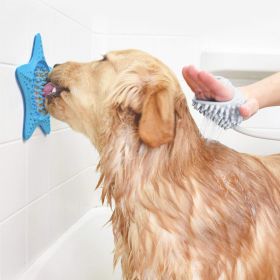 Pet supplies sea star pet suction cup licking pad pet dinner plate dog licking pad slow food bowl