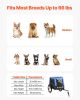Dog Bike Trailer, Supports up to 66 lbs, Pet Cart Bicycle Carrier for Small & Medium Dogs, Easy Folding Frame with Quick Release Wheel