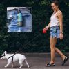 Pet Dog Trash Bags Dispenser with LED Flashlight, Poop Bag Holder for Night Walking Jogging Travel Camping