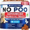 No Poo Chews For Dogs Puppy Coprophagia Stool Eating Deterrent Prevent Dog From Eating Poop Stop Eating Poop Treats With Probiotics & Enzymes Immune