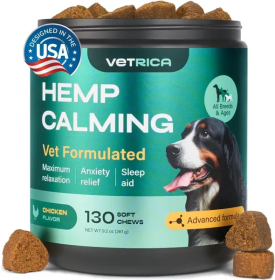 Calming Chews For Dogs Chicken Flavor All Canine Breeds Vet Visits Travel 130 Chews