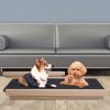 Foldable Wooden Dog Ramp for High Beds Non Slip 4 Heights Adjustable Pet Ramp for Couch Car SUV 176LBS Load