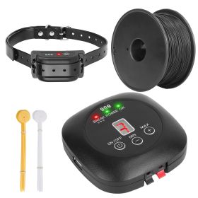 Dog Fence System Pet Containment System with 9 Adjustable Levels IPX8 Waterproof Rechargeable Receiver Underground Fence for Small Medium Large Dog
