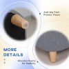 PawHut 38" Dog Sofa for Medium Large Dogs, Dog Couch w/Removable Cushion, Washable Cover, Anti-slip Feet, for Dogs Up to 55 lbs - Gray