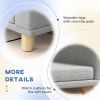 PawHut Dog Sofa Couch Bed with Washable Cushion for Large Dogs, Cats, Gray