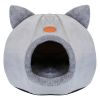Puppy Dog Cave Hut Soft Cozy puppy Dome House w/ Removable Washable Cushion Pillow