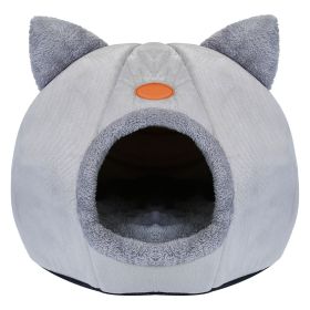 Puppy Dog Cave Hut Soft Cozy puppy Dome House w/ Removable Washable Cushion Pillow