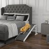 PawHut 60" Pet Ramp for Dogs & Cats, Non-Slip Carpet, Easy Access, White