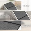 PawHut 60" Pet Ramp for Dogs & Cats, Non-Slip Carpet, Easy Access, White