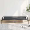 Elevated Dog Bed Black Oxford fabric and powder-coated steel