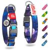 Nylon Dog Collar Adjustable for Large Dogs Small Medium Dogs for Boy Girl Dog Collars with Durable Plastic Buckle 9-16 inch Neck x 4/5 inch Wide