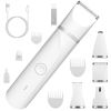 4 In 1 Electric Pet Dog Grooming Kit Cordless Rechargeable Pet Hair Trimmer Shaver Set Low Noise Nail Grinder with 4 Guide Combs