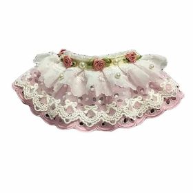 Pink Lace Collars Retro Style Handmade Dog/Cat Necklace 8.2-11.2"