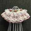 Pink Lace Collars Retro Style Handmade Dog/Cat Necklace 8.2-11.2"