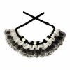 Retro Black Lace Collars Handmade Dog/Cat Necklace/Neckerchief Beads 8.2-11.2"