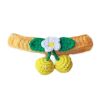 Yellow Pet Odg/Cat Collar Handmade Knitting Necklace Teddy Bichon Cherry Crochet Scarf Bib