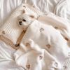 Pet Bedding Set Handmade Premium Quality Cozy 4 Piece Warm Pet Bed Set Ultra Soft Blanket Plush Cushion Non Slip Mat Lightweight Quilt For Cats Small