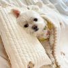 Pet Bedding Set Handmade Premium Quality Cozy 4 Piece Warm Pet Bed Set Ultra Soft Blanket Plush Cushion Non Slip Mat Lightweight Quilt For Cats Small