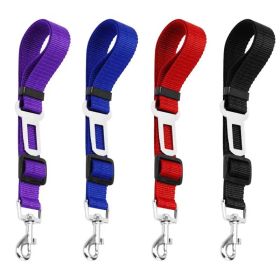 Retractable Dog Safety Belt Car Safety Belt For Pet Dog Supplies Car Safety Buckle (yellow: Black)