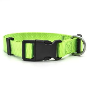 Pet collar, nylon dog collar (Option:: Green-S)