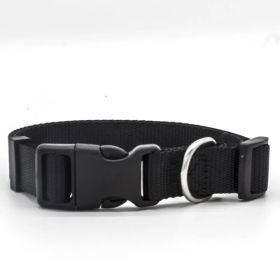 Pet collar, nylon dog collar (Option:: Black-XS)