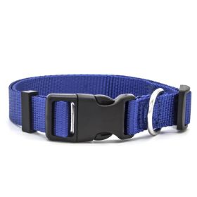 Pet collar, nylon dog collar (Option:: Blue-XL)