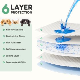 Puppy Pads, Leak-proof Quick-drying Disposable Dog Pads, Absorbent Dog Pee Pads (Option:: Small100pieces)