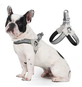 YT Pet Dog Cat Harness, Pet Harness With Leash Group, Adjustable Puppy Harness Comfortable Reflective Easy Control Dog With Leather (Option:: Small-Black)