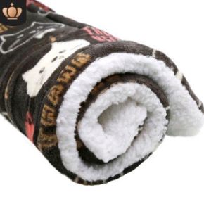 Cute Cat Blankets Dog Pet Mat (Option:: Cute cat-L70x55)