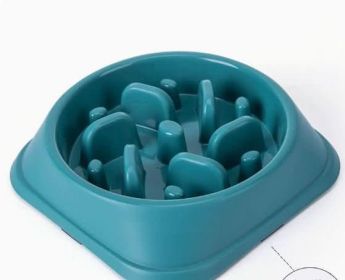 Pet Slow Feeding Bowl Dog Bowl Anti-choke Anti-skid (Option:: Conventional-02 Style Green)
