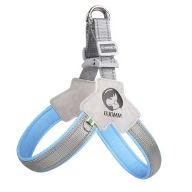 YT Pet Dog Cat Harness, Pet Harness With Leash Group, Adjustable Puppy Harness Comfortable Reflective Easy Control Dog With Leather (Option:: Small-Blue)