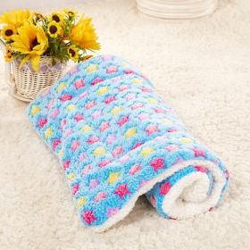 Cute Cat Blankets Dog Pet Mat (Option:: Blue starry sky-50x80)