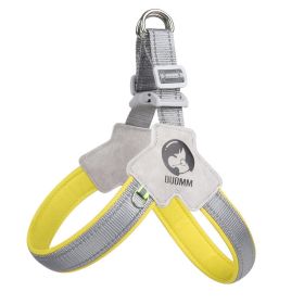 YT Pet Dog Cat Harness, Pet Harness With Leash Group, Adjustable Puppy Harness Comfortable Reflective Easy Control Dog With Leather (Option:: Small-Yellow)