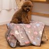 Prt Soft Brown Heart Claw Print Pet Rug For Dog. S 23in*16in M 30in*20in L 41in*30in