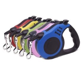 Pet Leash For Dog; Retractable Dog Leash Automatic Telescopic Tractor Dog Rope For Outdoors; dog leash (color: Yellow, Size: m)