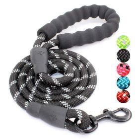 Pet Leash With Reflective & Comfortable Padded Handle For Small; Medium And Large Dogs (color: Red, Size: 1.2cm*150cm)