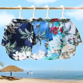 Hawai Beach clothing for Pet Dog Cat T-Shirts Cute for Small to Medium Dog Cats Cool Summer Vest Camp Shirt Clothes; dog clothes (Size: XS (about 2-3 kg pet), colour: Coconut shirt pink)