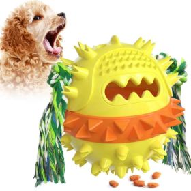 Pet Supplies Vocal Dog Toy Leaking Food Ball (Type: Pet Toys, color: Yellow)