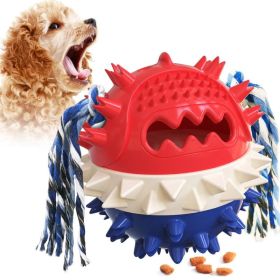 Pet Supplies Vocal Dog Toy Leaking Food Ball (Type: Pet Toys, color: Red & Blue)