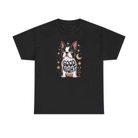 Starlit Good Night Pup Tee (color: Black, Size: 4XL)