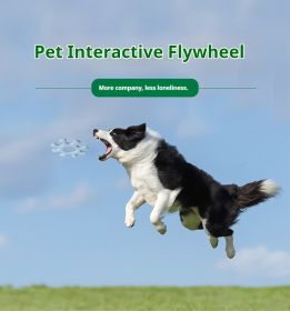 Pet Interactive Flywheel,Dog Frisbee Toy,Fun interactions buildstronger bonds (color: Macaron Blue)