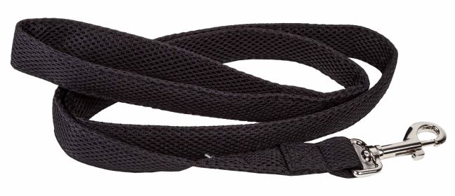 Pet Life 'Aero Mesh' Dual Sided Comfortable And Breathable Adjustable Mesh Dog Leash (color: Black)