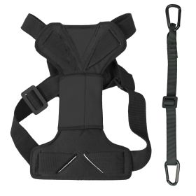 Pet Life Road-To-Safety Pet Dog Car Harness With Detachable Swivel Hook (color: Black, Size: X-Small)
