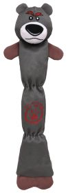 Pet Life Extra Long Dura-Chew Reinforce Stitched Durable Water Resistant Plush Chew Tugging Dog Toy (color: Grey)