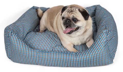 Wick-Away Nano-Silver and Anti-Bacterial Water Resistant Rectangular Dog Bed (Size: Medium)