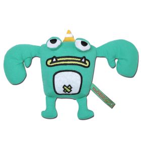 Touchdog Cartoon Crabby Tooth Monster Plush Dog Toy (color: Green)