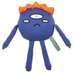 Touchdog Cartoon Alien Monster Plush Dog Toy (color: Blue)