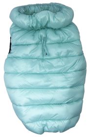 Pet Life 'Pursuit' Quilted Ultra-Plush Thermal Dog Jacket (color: Aqua, Size: X-Large)